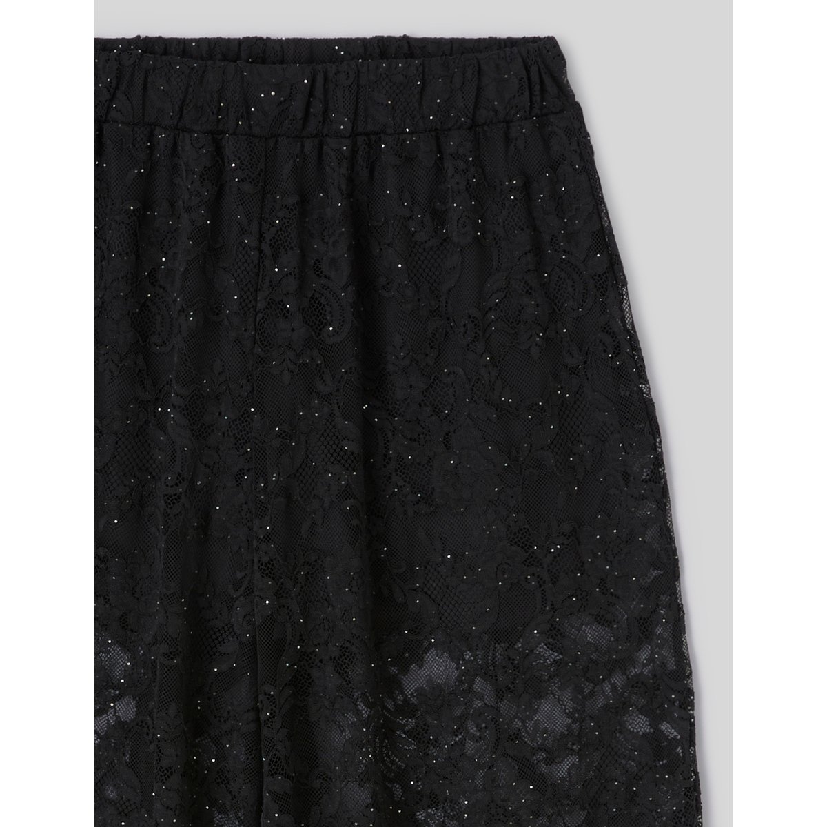 Pantalon bouffant en dentelle noir, BZB