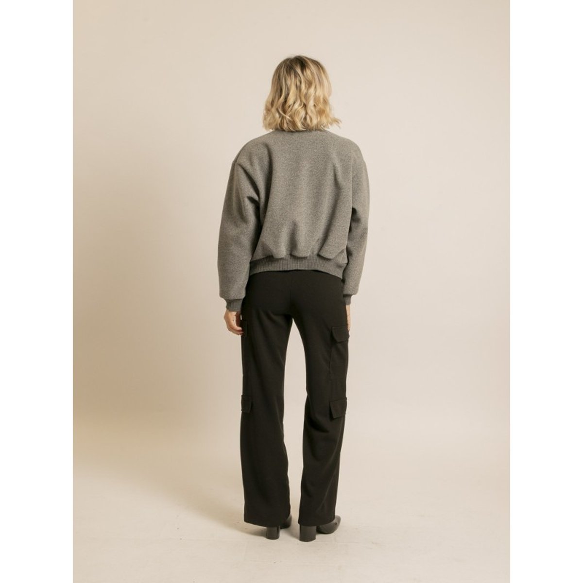 Bombers Effet Laine Ulivia gris, DONA LISA