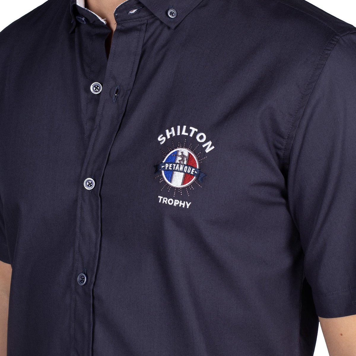 Chemise PETANQUE navy, SHILTON