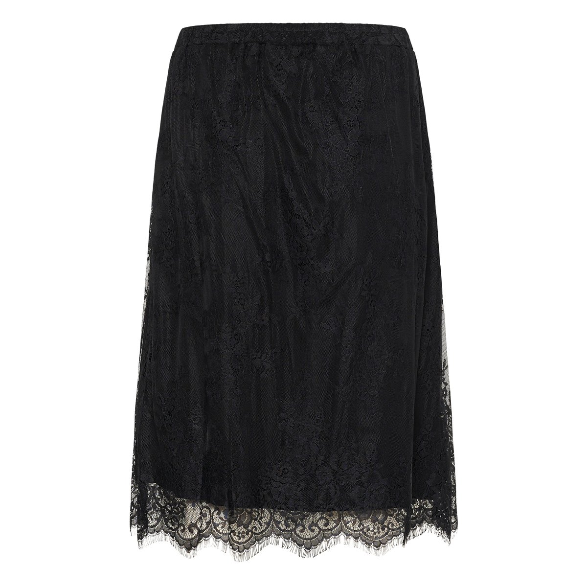 Jupe - tissage léger noir, CREAM