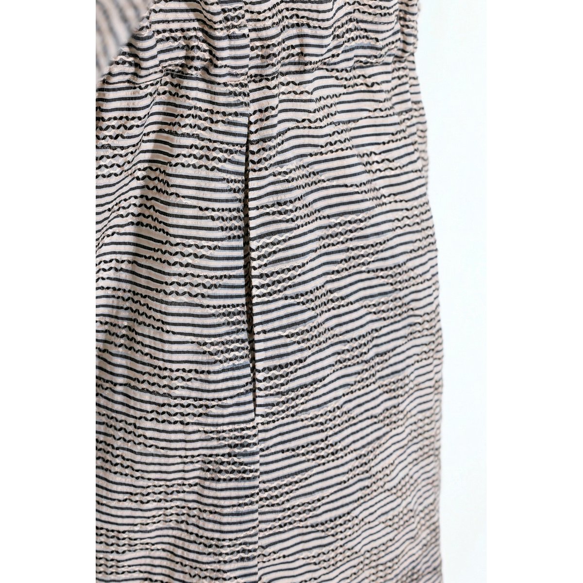 Veste avec rayures en relief gris beige, ULLA POPKEN