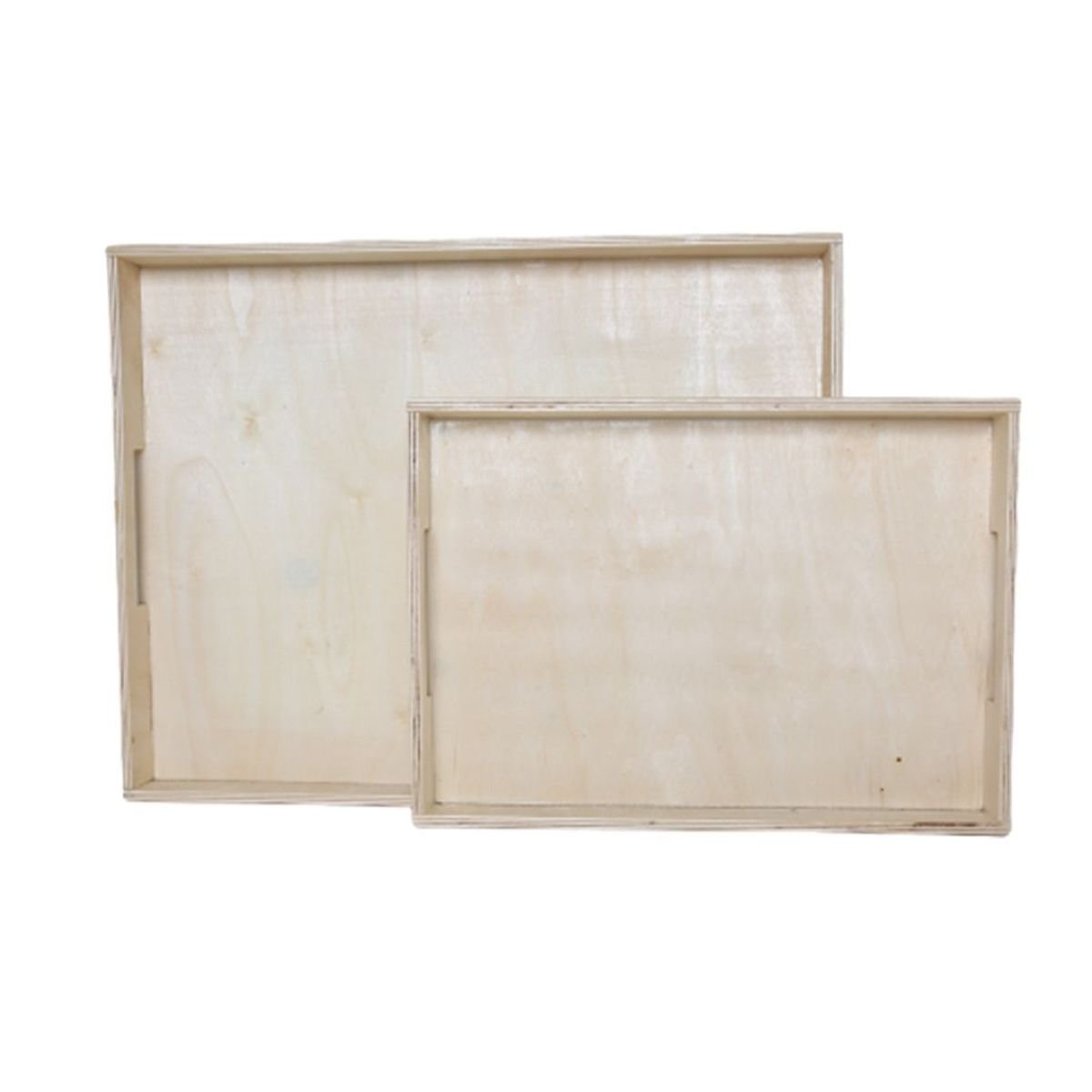 Lot de 2 plateaux SIMPLICITY beige, FACTORY