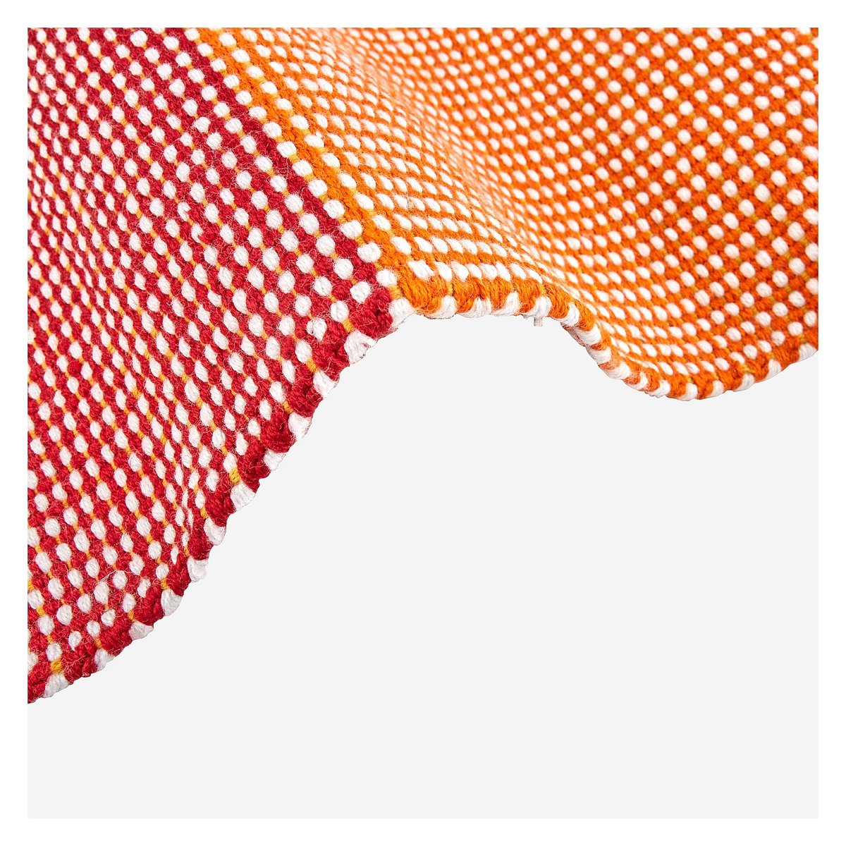 Tapis tissé CYBELE orange, multicolore, HABITAT