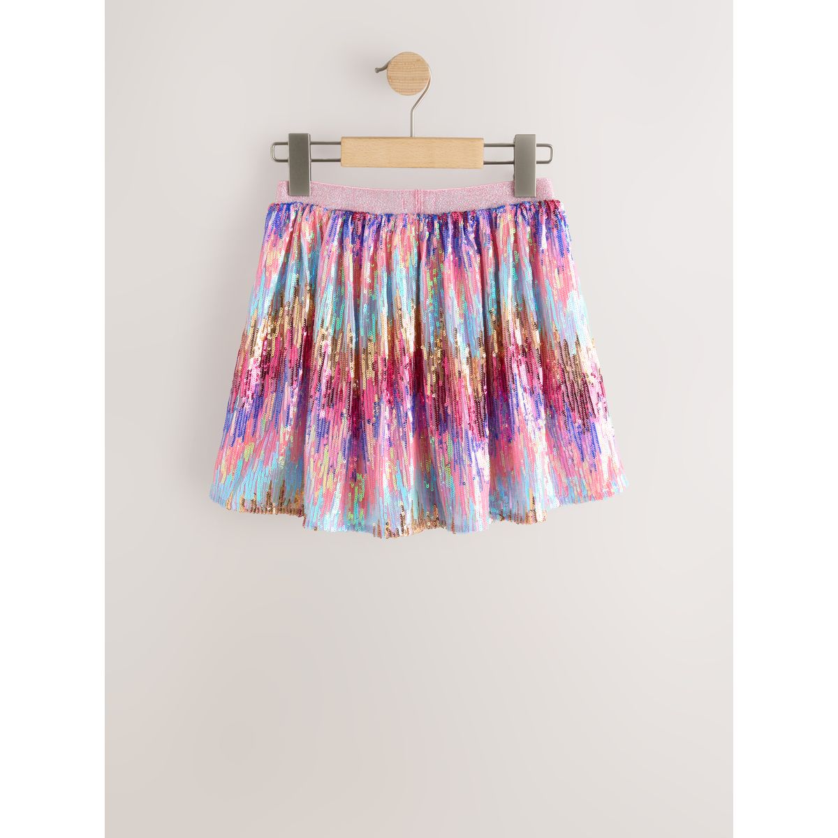 Jupe à sequins enfiler ombre rose/bleu, NEXT