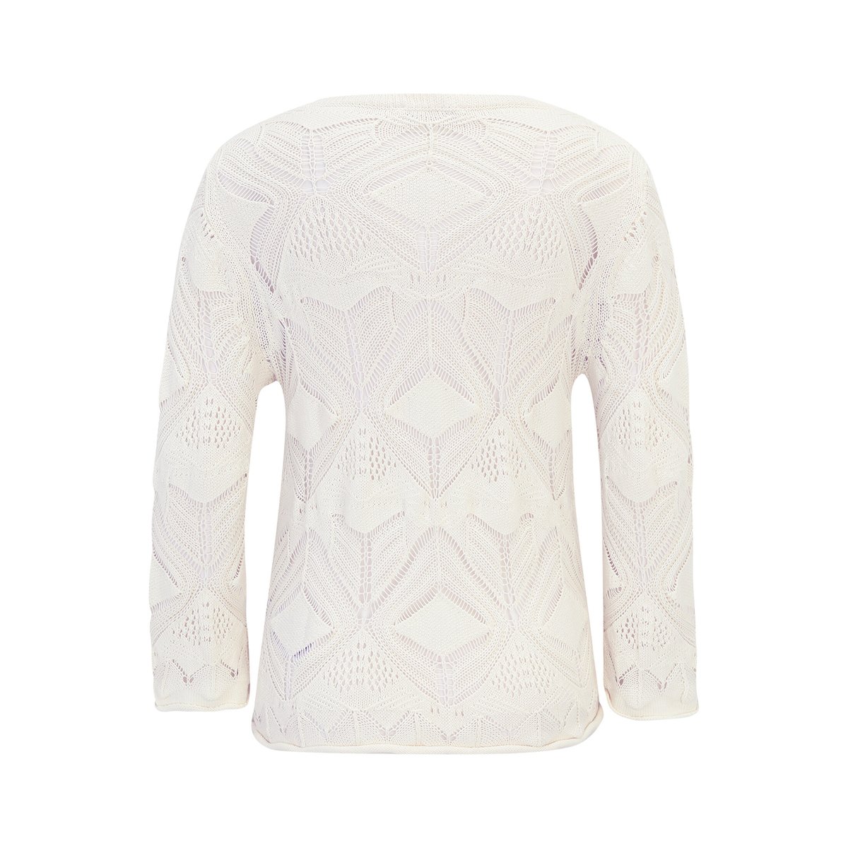 Pull-over en maille à encolure ronde pearled ivory, CARTOON
