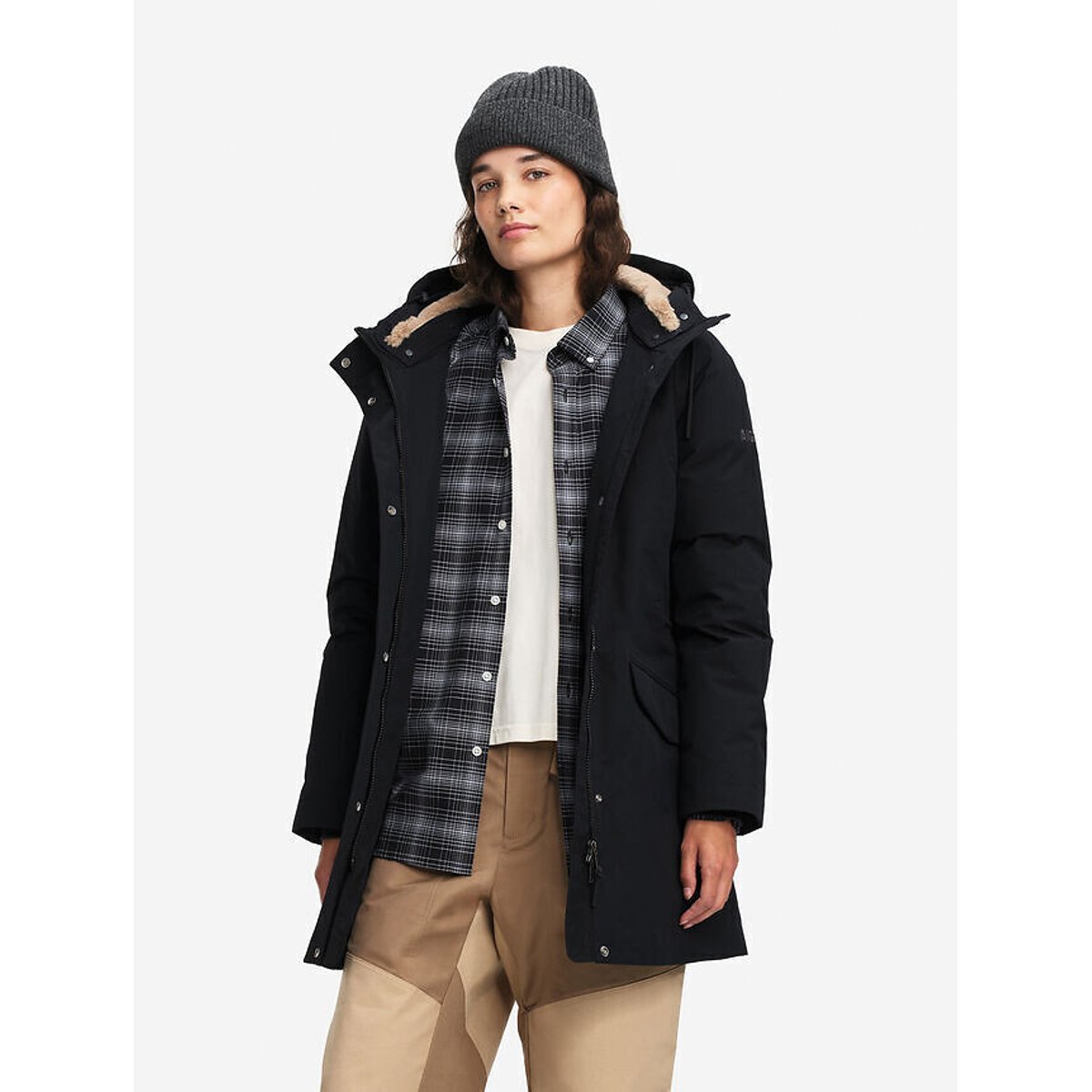 PARKA DUVET AJUSTEE GORE-TEX® noir, AIGLE