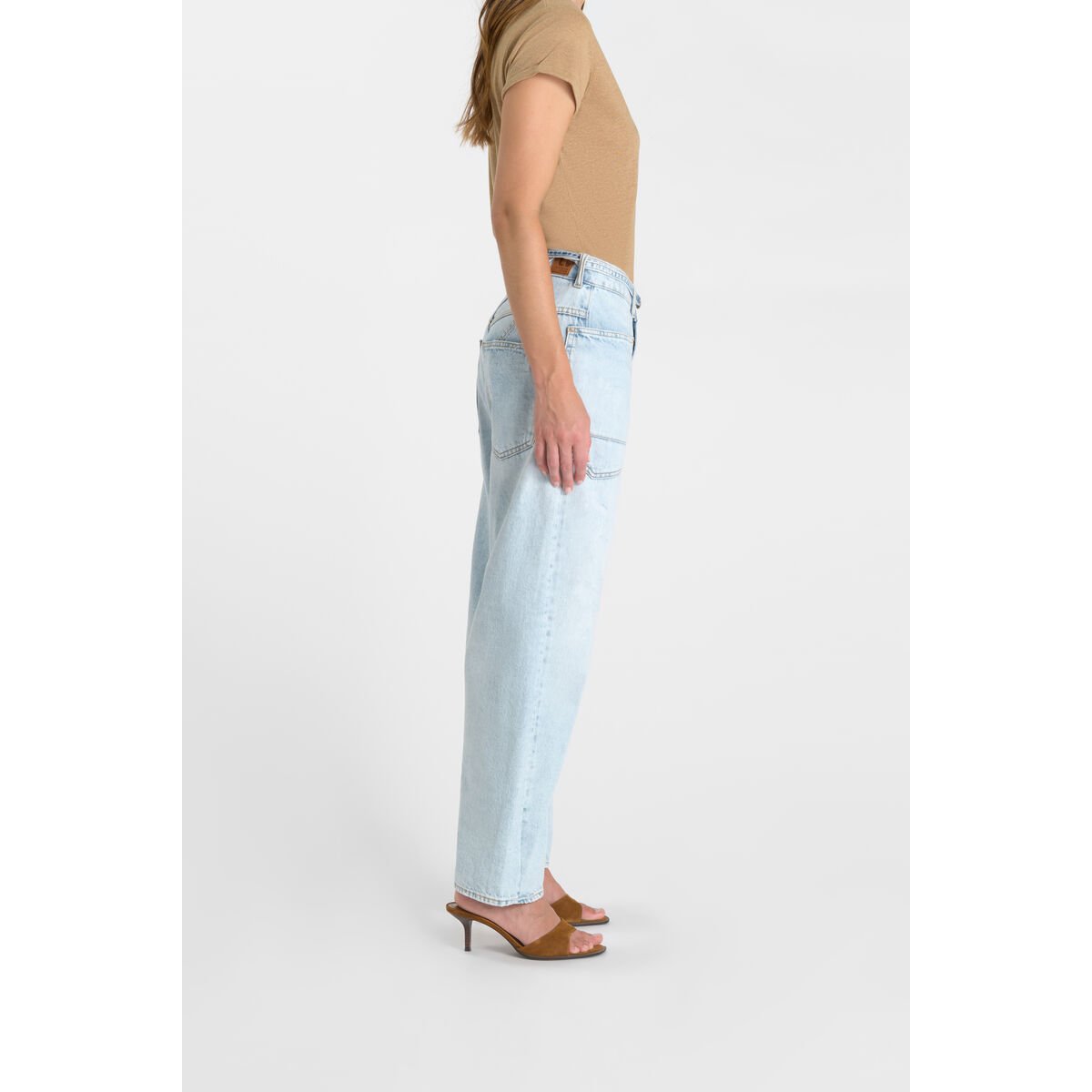 Jeans loose, large balloon , longueur 34 blue, LE TEMPS DES CERISES