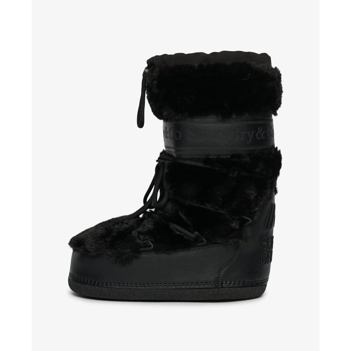 Bottes de Neige Borg Coupe Classique noir/noir, SUPERDRY