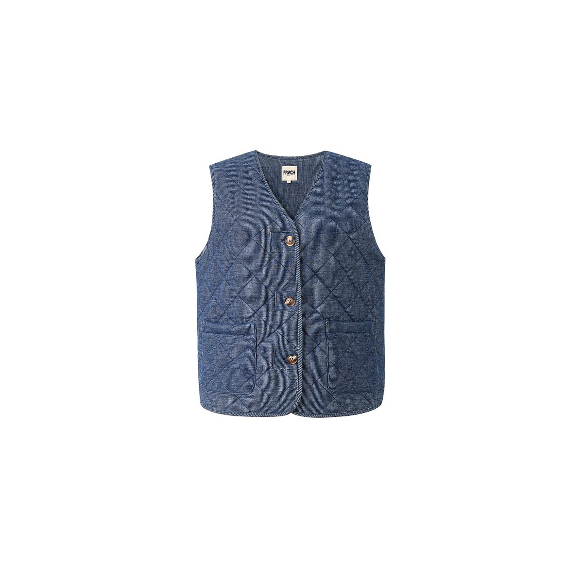 Gilet  BAUDELAIRE bleu marine, FRNCH
