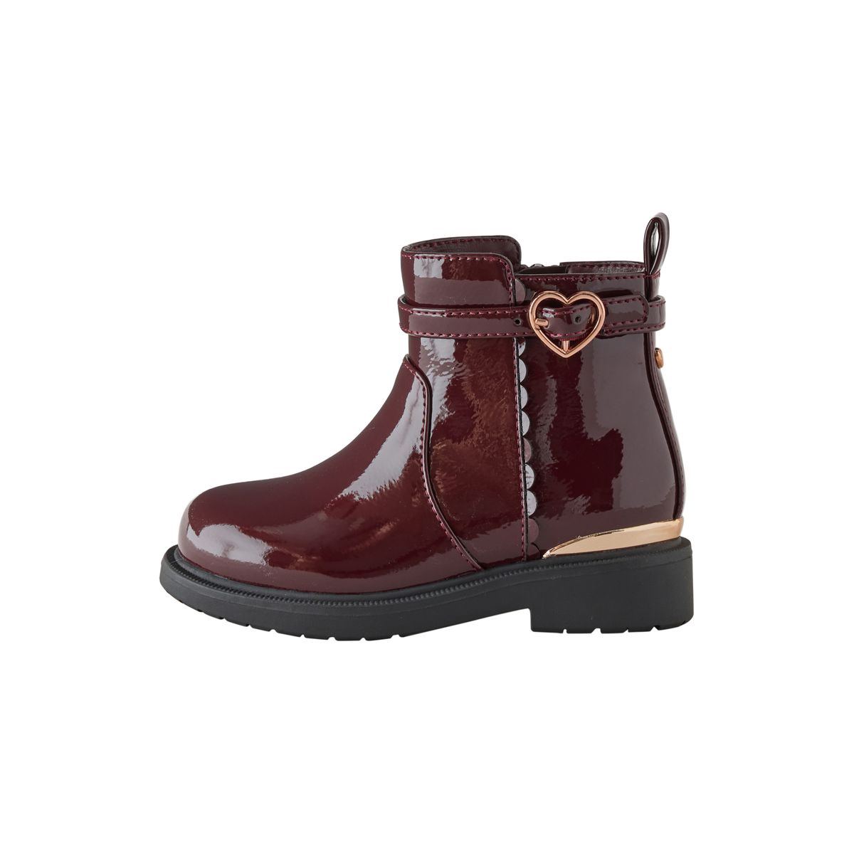 Bottines rouge bourgogne verni, NEXT