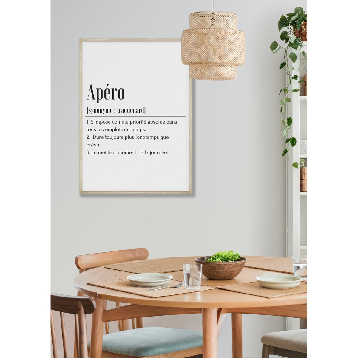 Affiche Définition Apéro blanc, L'AFFICHERIE