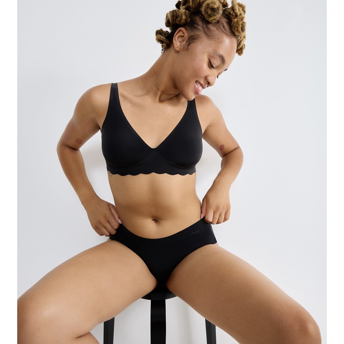Pack of 2 Zero Microfibre 2.0 Bras black + black, SLOGGI
