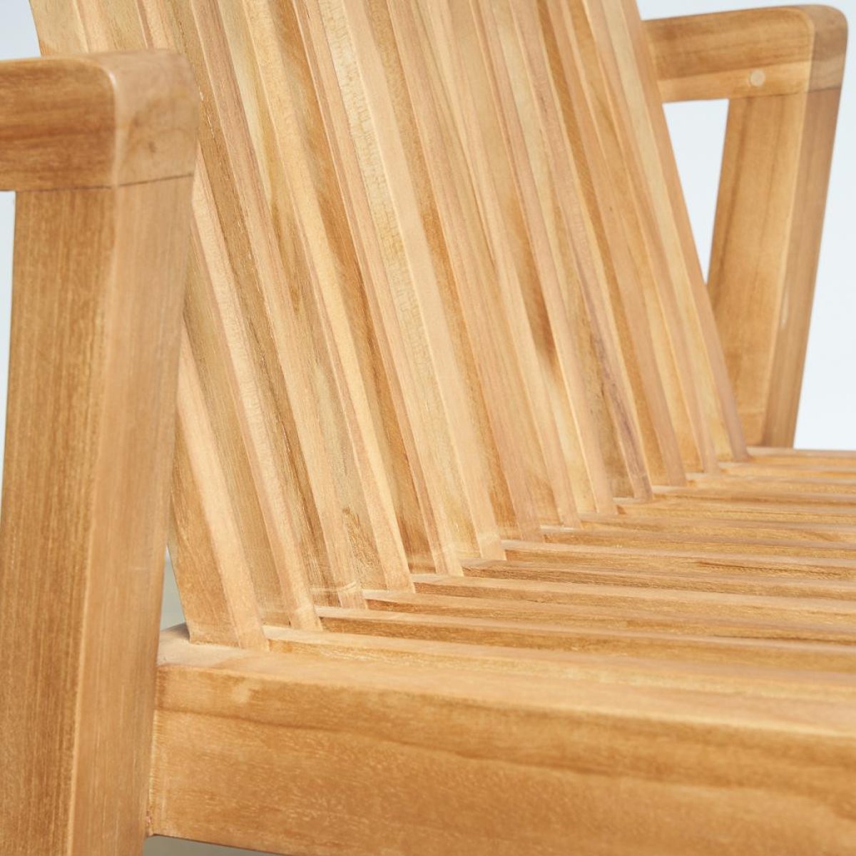 Chaise jardin en teck massif Imzo naturel, WANDA COLLECTION