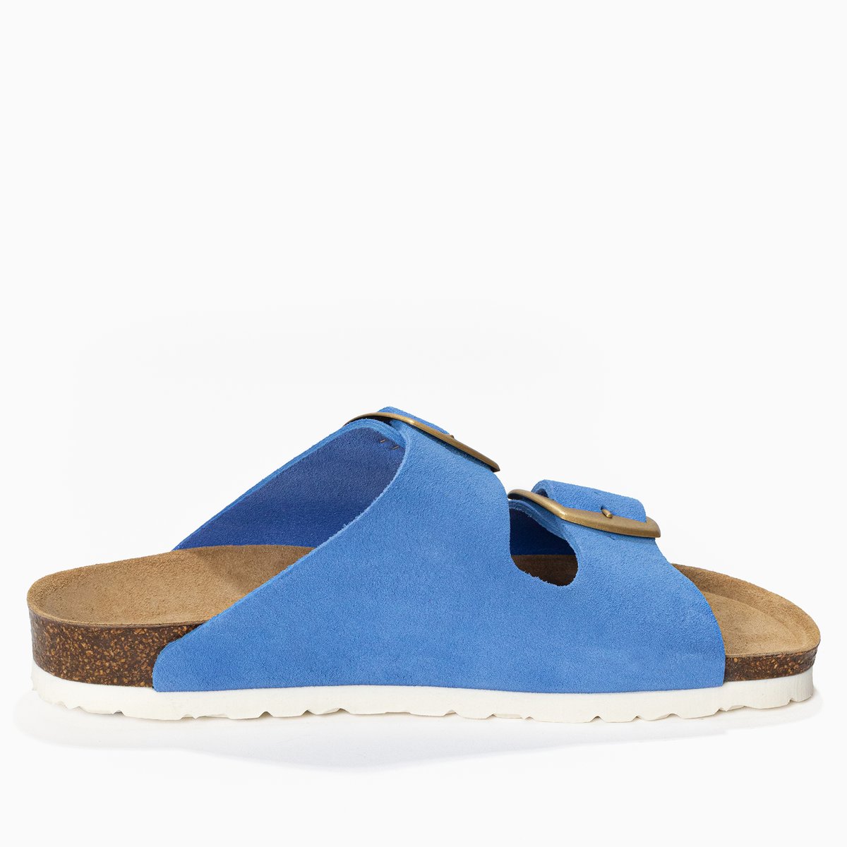 Sandales en cuir suédé ALICANTE bleu, BAYTON