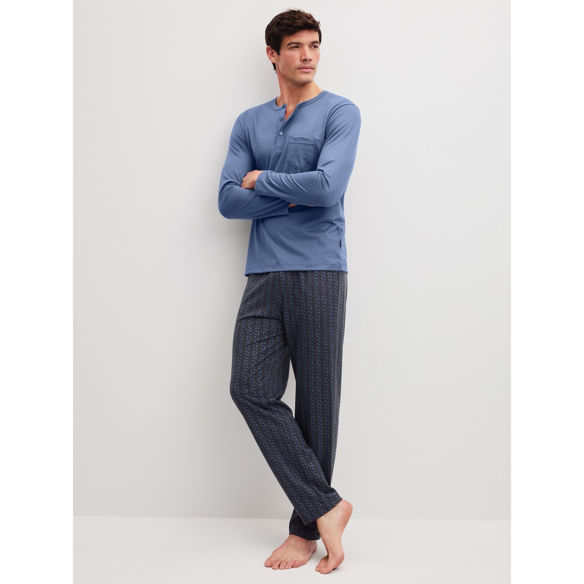Pyjama manches longues Coton RELAX IMPRINT coastal fjord, CALIDA