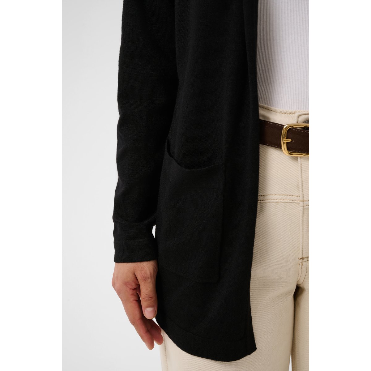 Pullover tricoté noir black deep, KAFFE