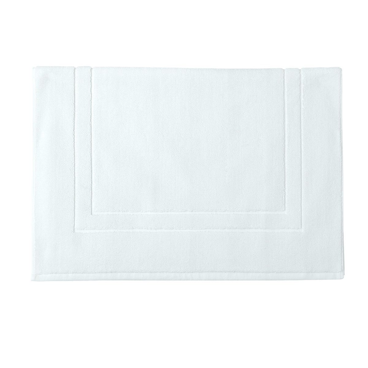 Tapis de bain uni en coton biologique, 1200gr/m², ESS-CADRE blanc, ALEXANDRE TURPAULT