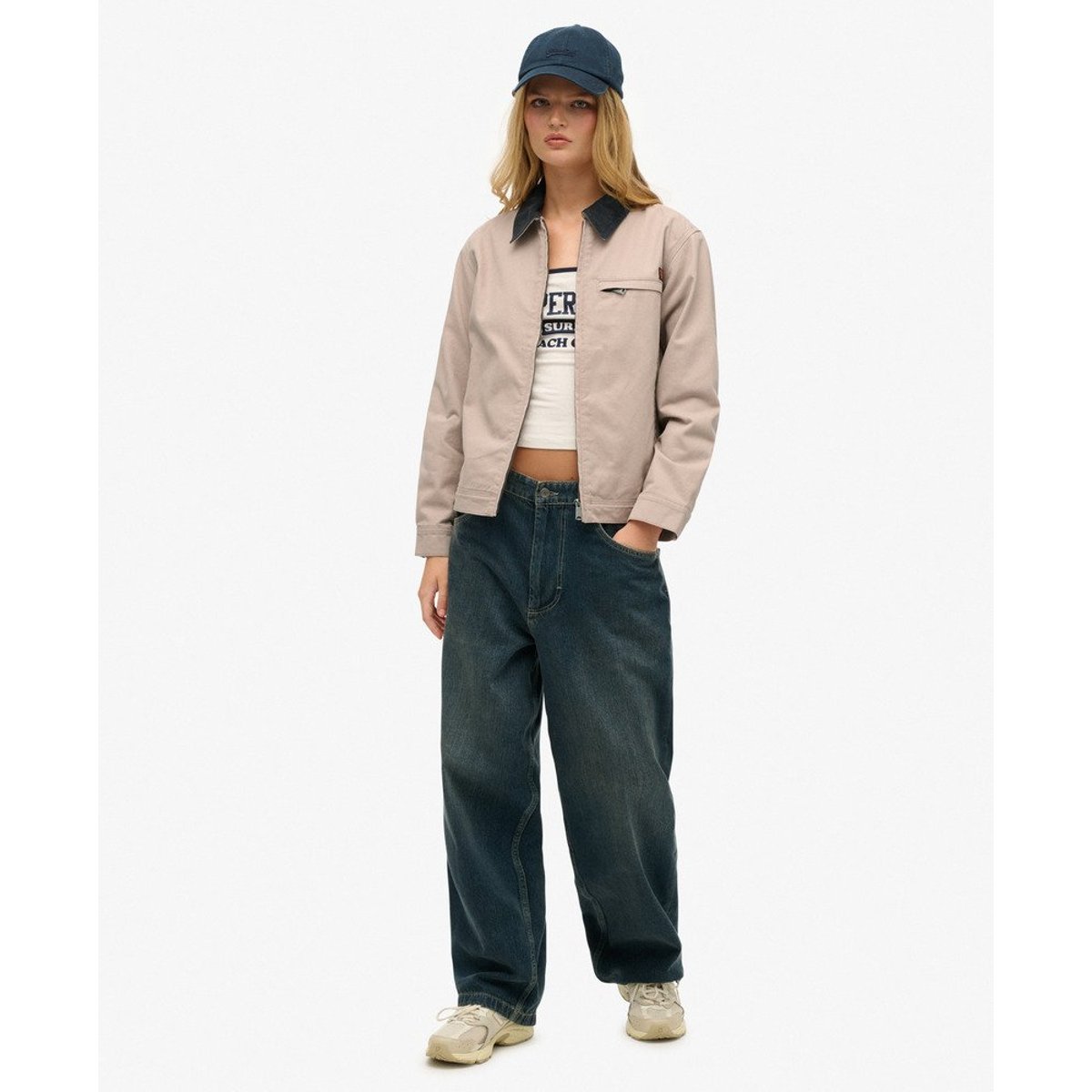 Veste Barn à Col en Velours Côtelé faon, SUPERDRY