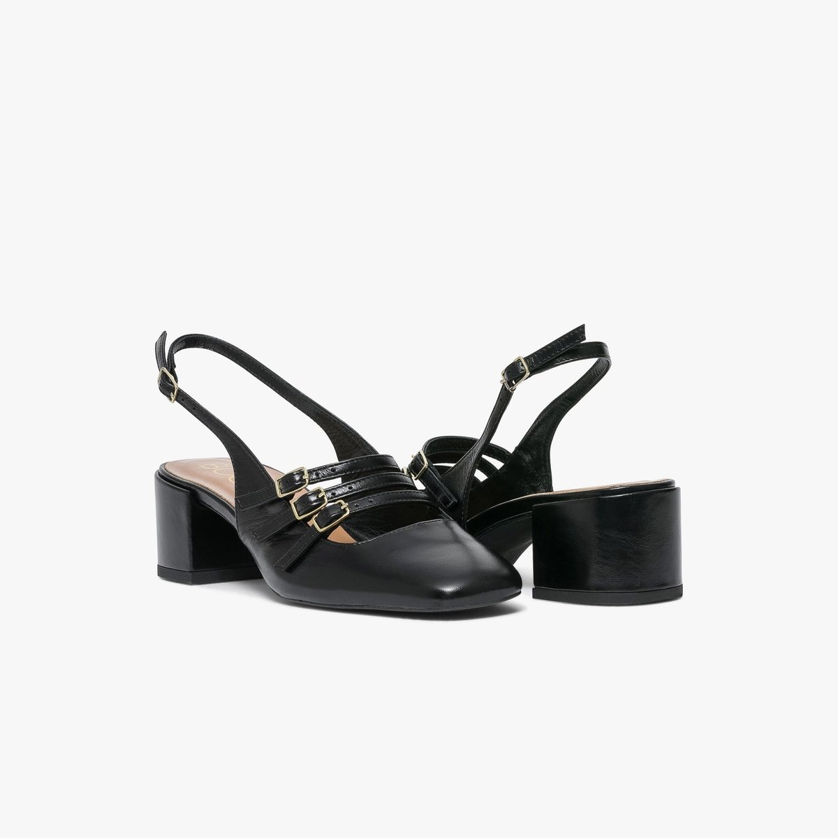 Escarpin en cuir DEMI noir, BOCAGE