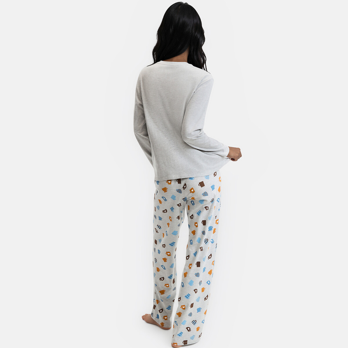 Pyjama 2 pièces, en jersey, imprimé imprimé, SO'HOME