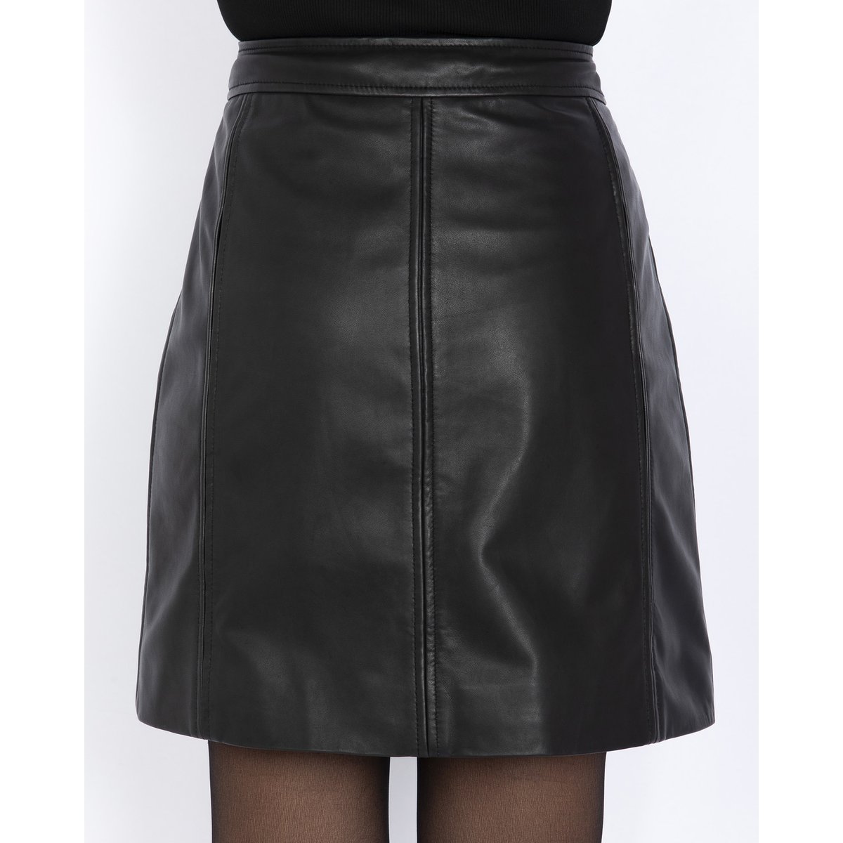 Jupe en cuir noir, SCHOTT