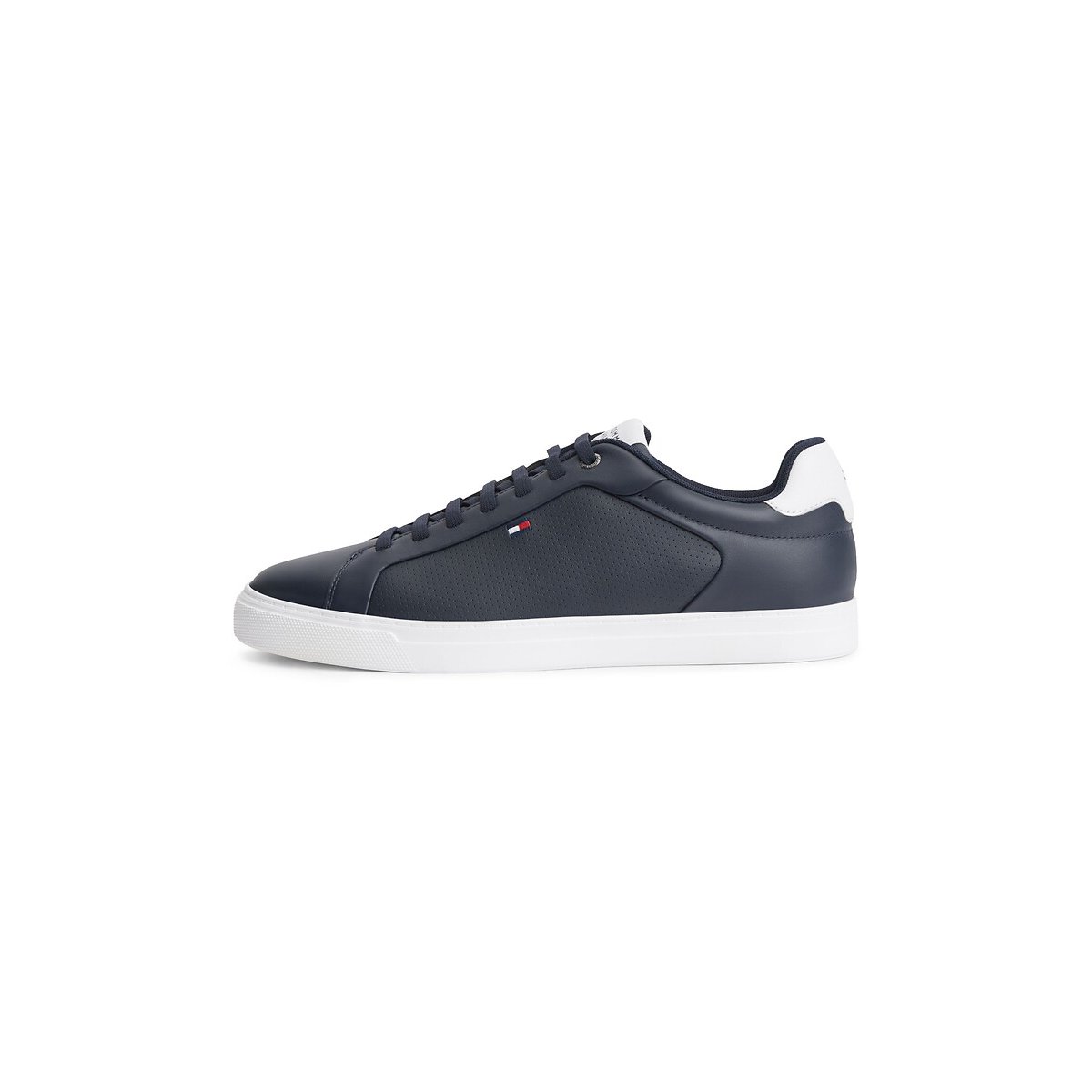 Baskets en cuir ICON COURT LIGHT bleu marine, TOMMY HILFIGER