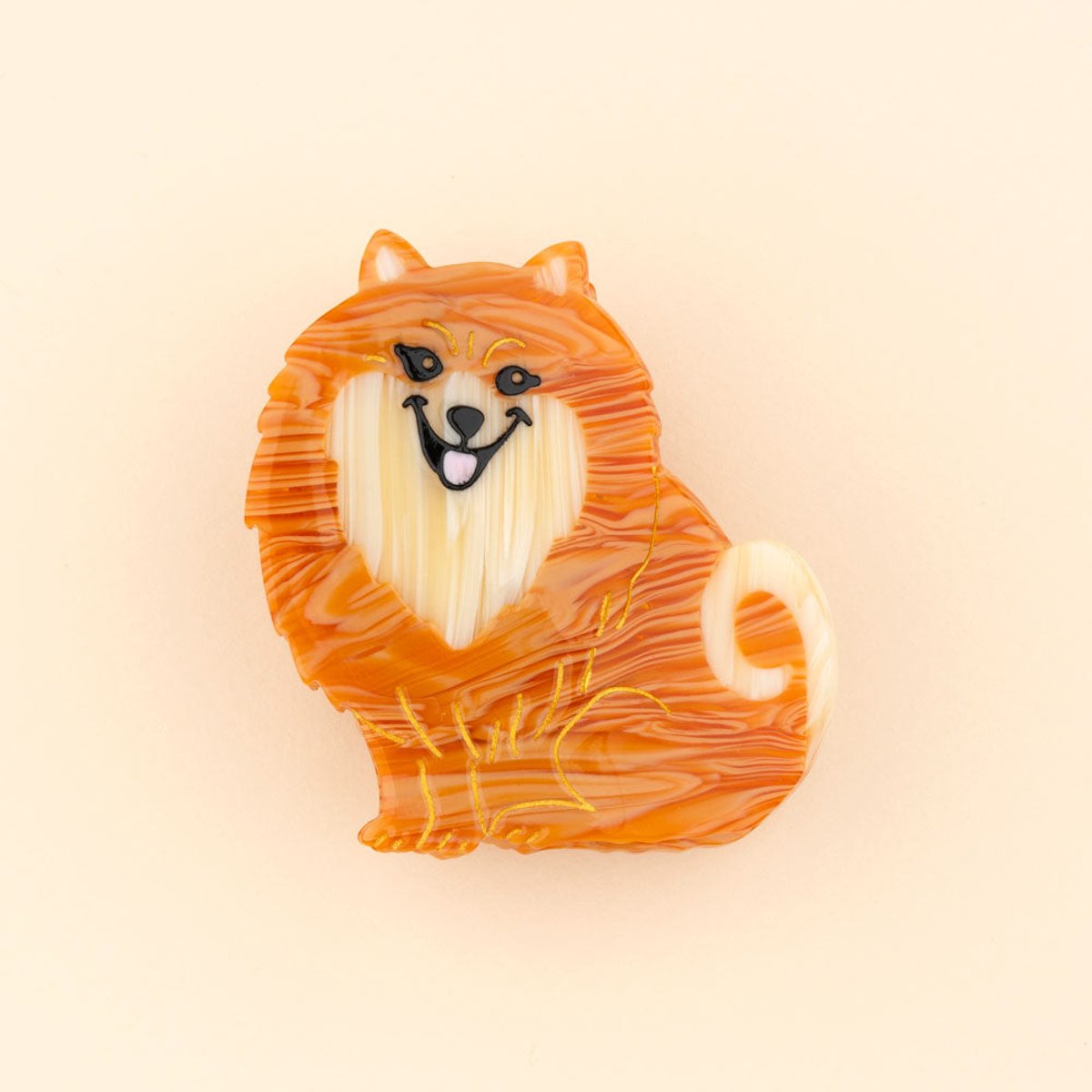 Pince à cheveux SPITZ roux, COUCOU SUZETTE