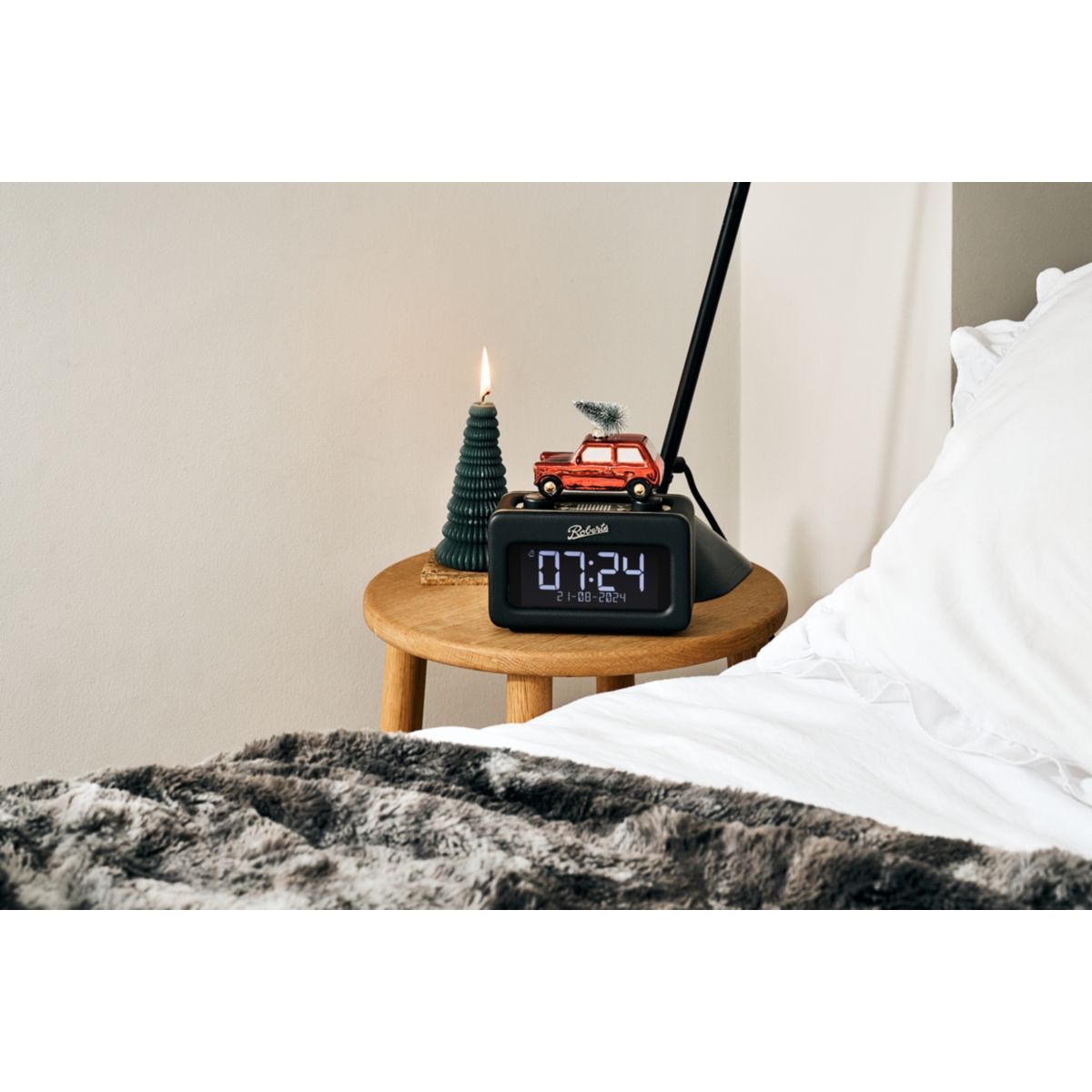 Radio réveil ECRAN LCD REVIVAL REST NOIR noir, ROBERTS