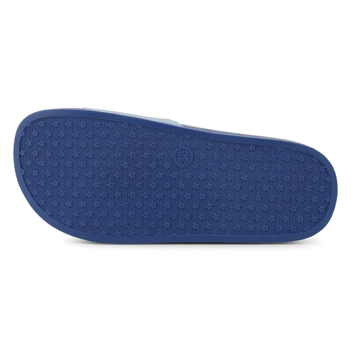Claquettes imprimées bleu fanion, BILLIEBLUSH