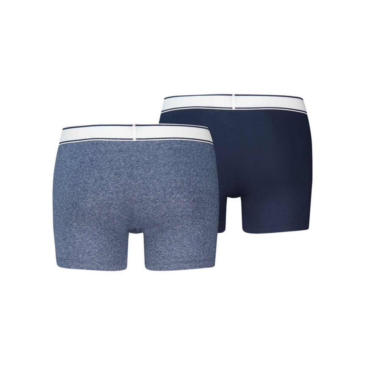 Lot de 2 boxers en coton bleus pourvus de ceintures élastiquées bleu, LEVI'S