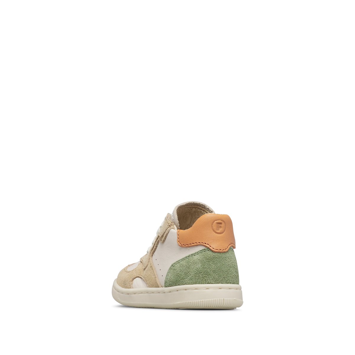 Baskets en cuir et en daim VEPER blanc-beige-, FALCOTTO