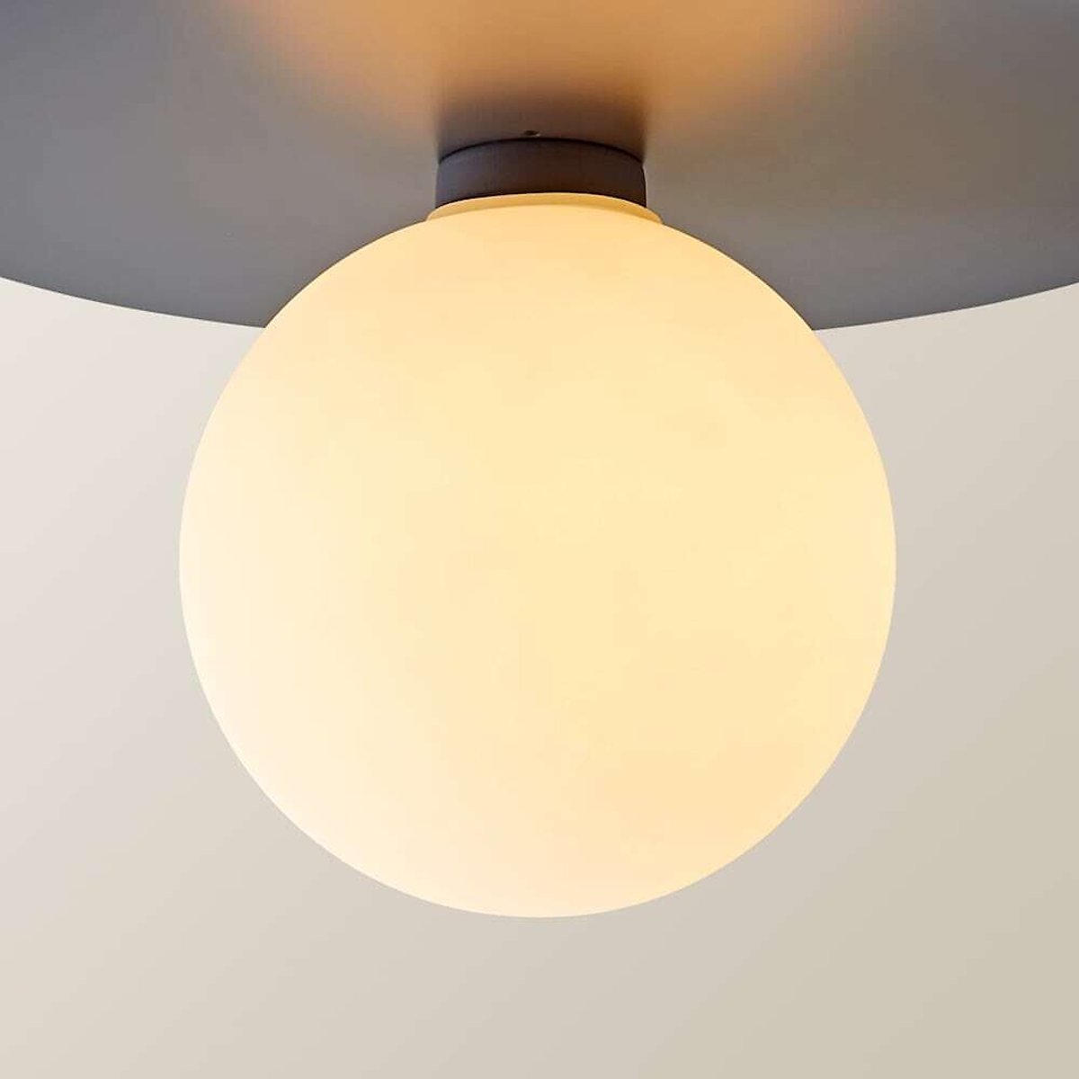 Dario Globe Flush Ceiling Light blue, SO'HOME