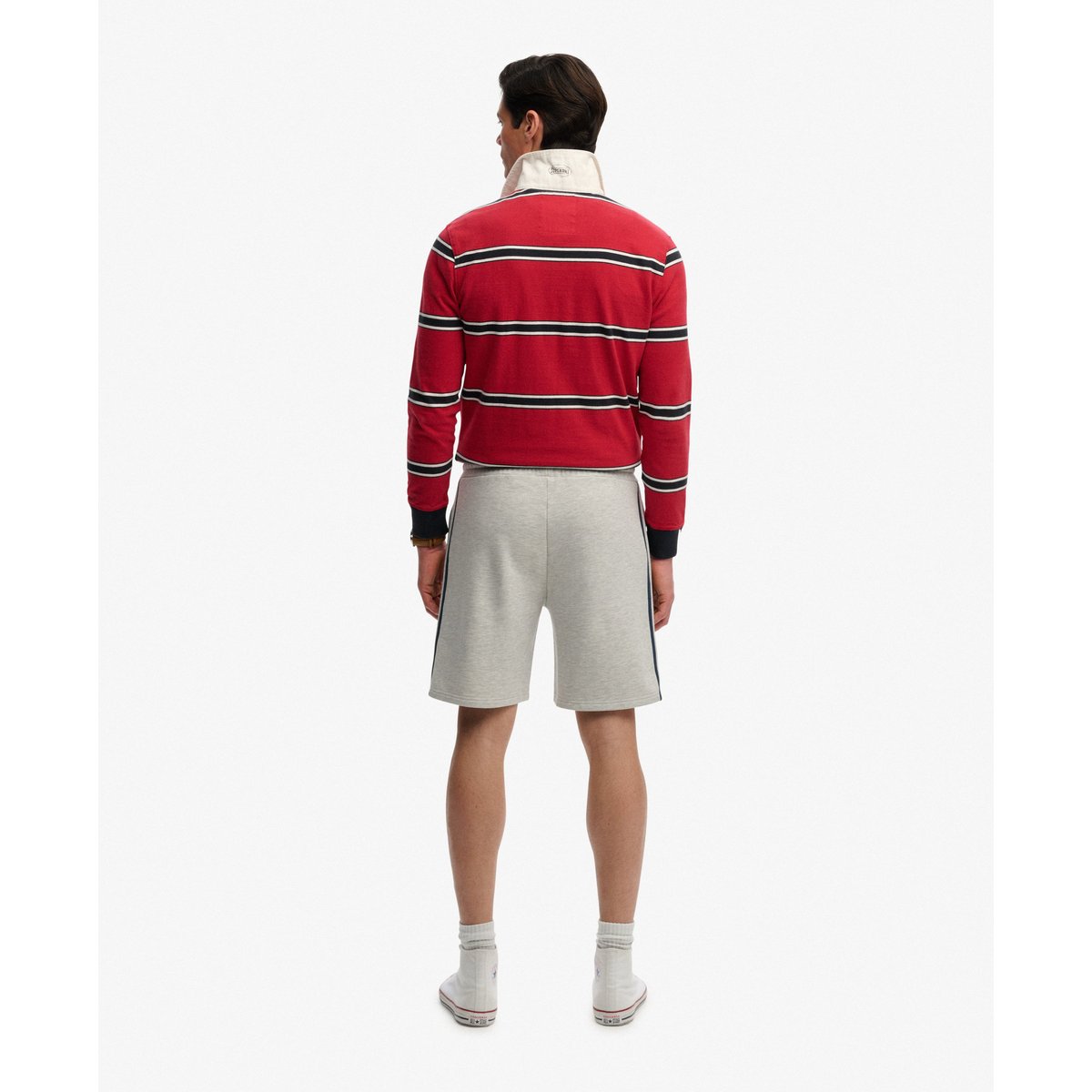 Short Athletic Essentials gris chiné cadet, SUPERDRY