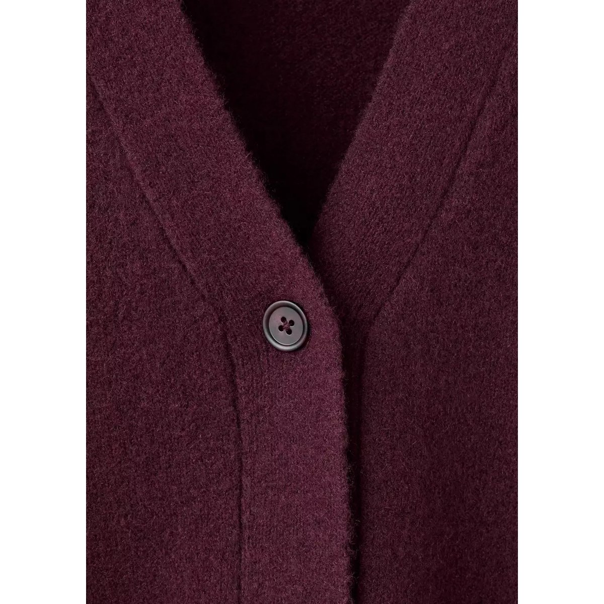 Cardigan de pyjama en maille à boutons bordeaux, MANGO