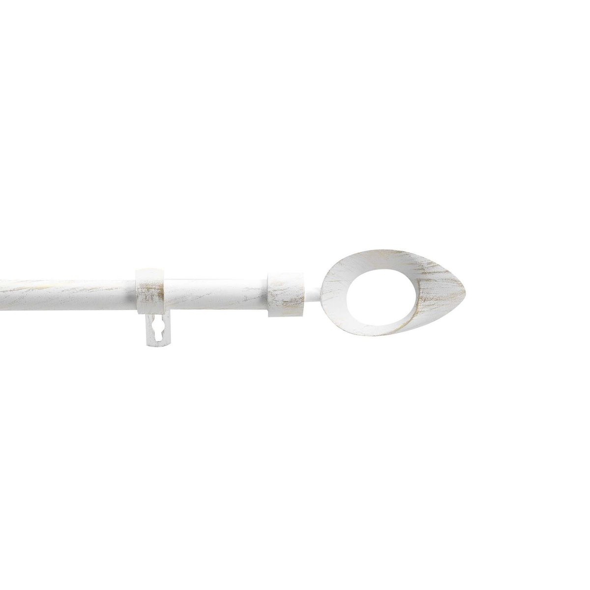 Kit de tringle à rideaux extensible OVALON blanc, TOILINUX