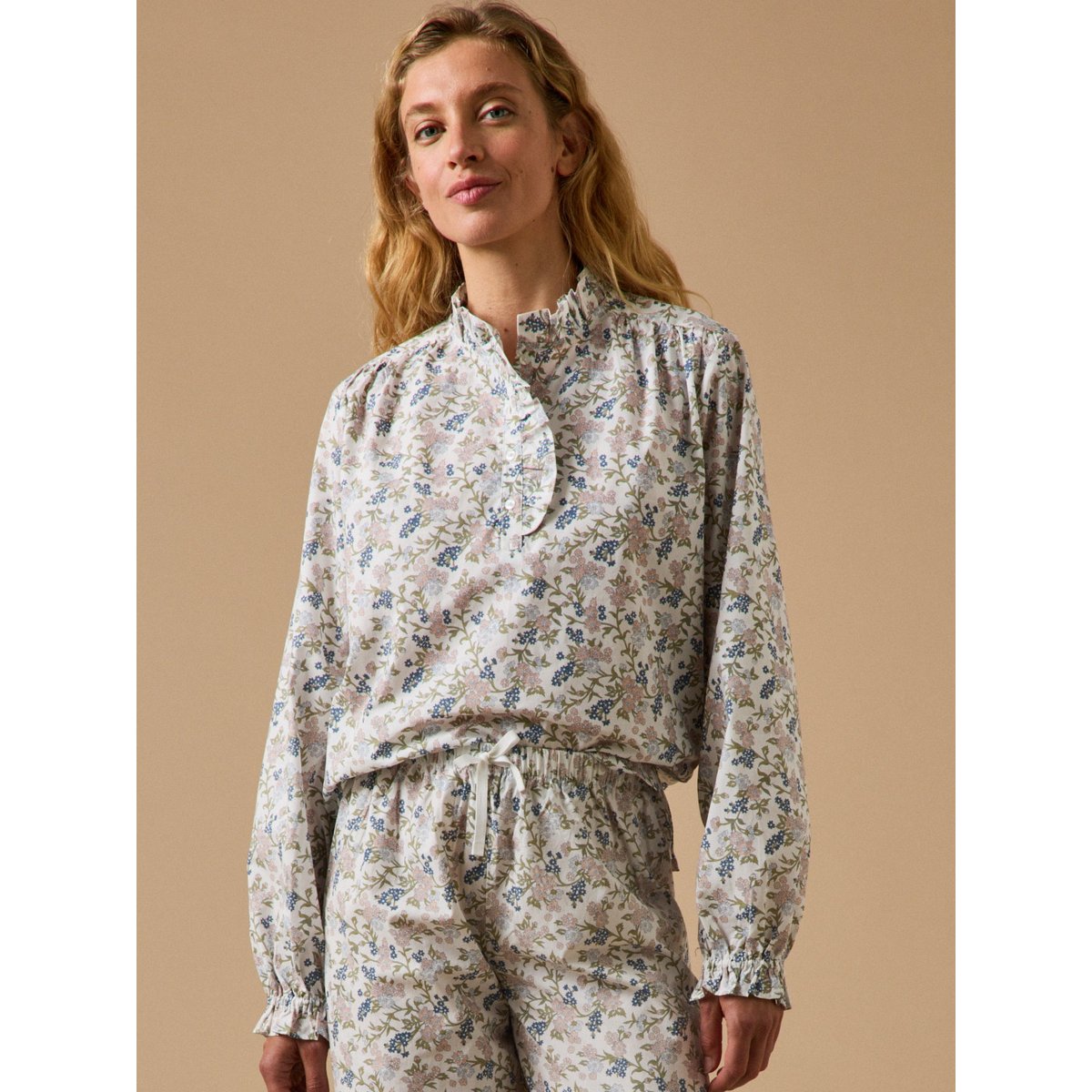 Pyjama volanté  imprimé MATHILDE imprimé mathilde, CYRILLUS