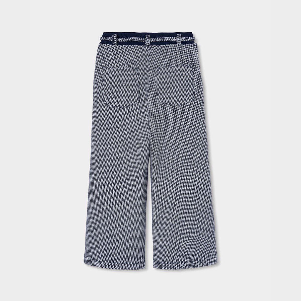Pantalon fille en maille bleu, BOBOLI