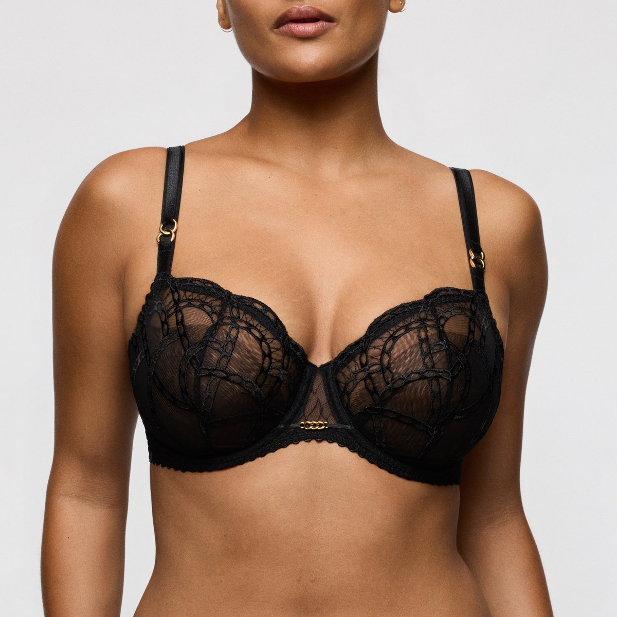 Balconnet couture verticale NAICA noir - noir, PRIMADONNA