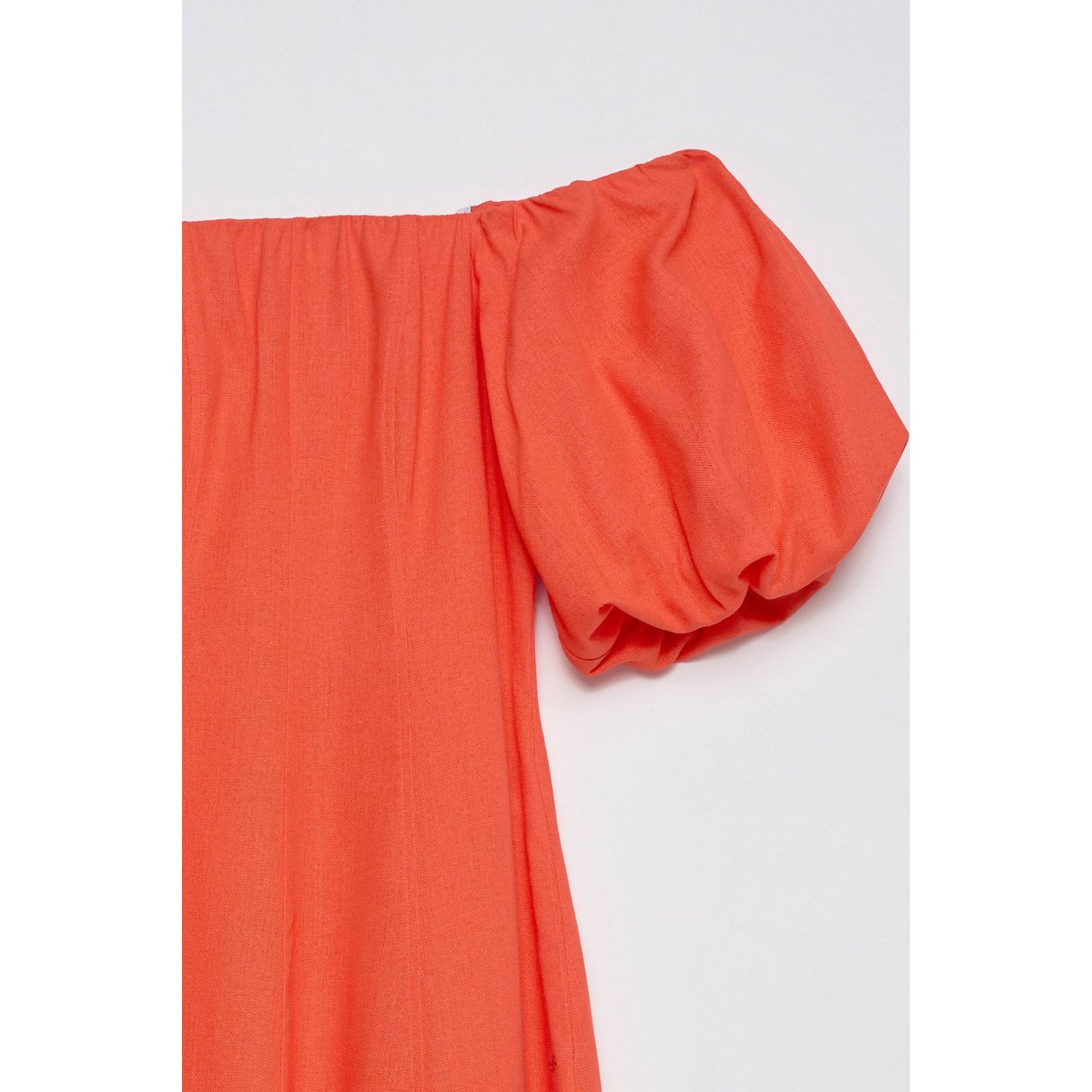 ROBE MIDI AVEC LIN orange, SALSA JEANS