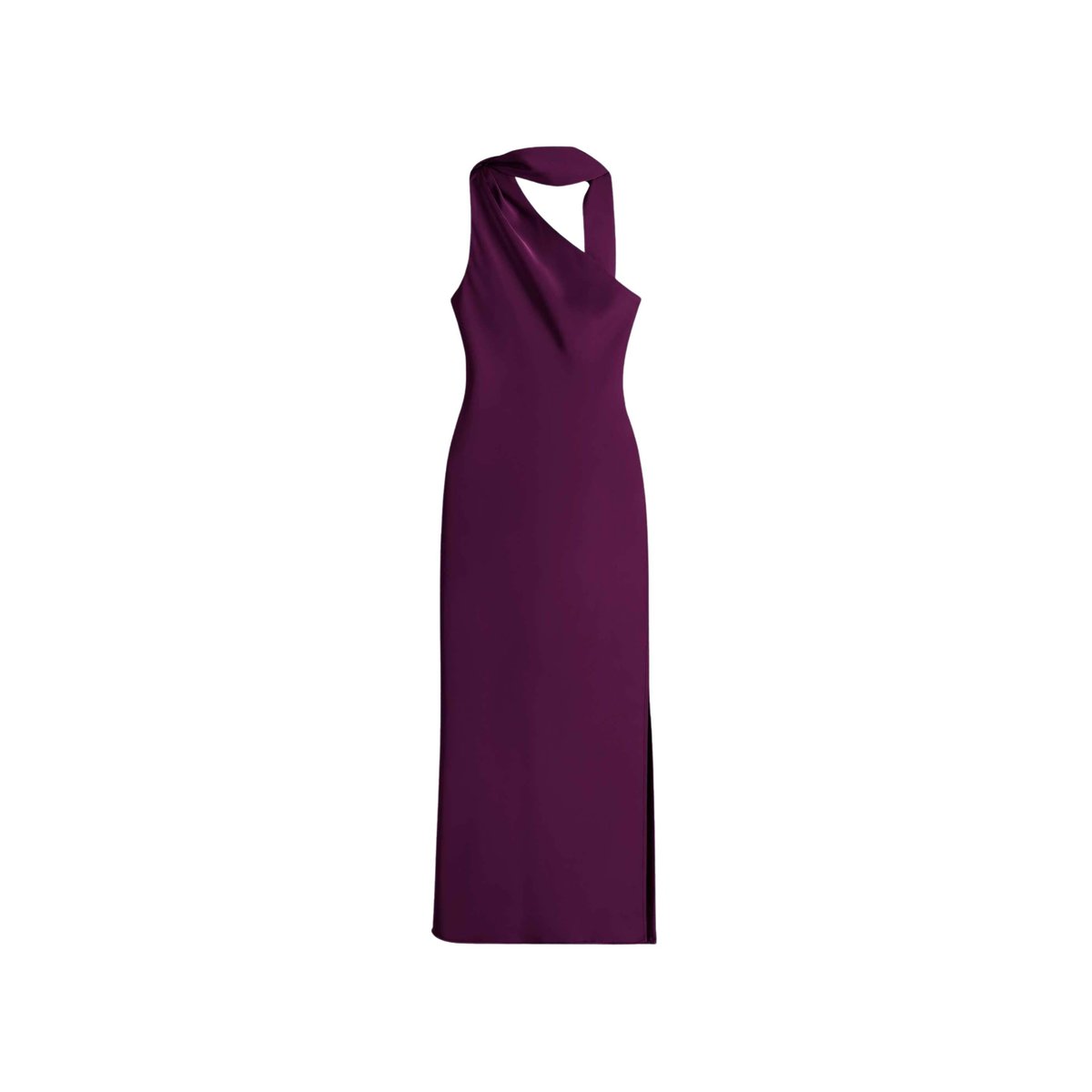 Robe midi asymétrique avec laçage MRS ABRIL violet, THE-ARE