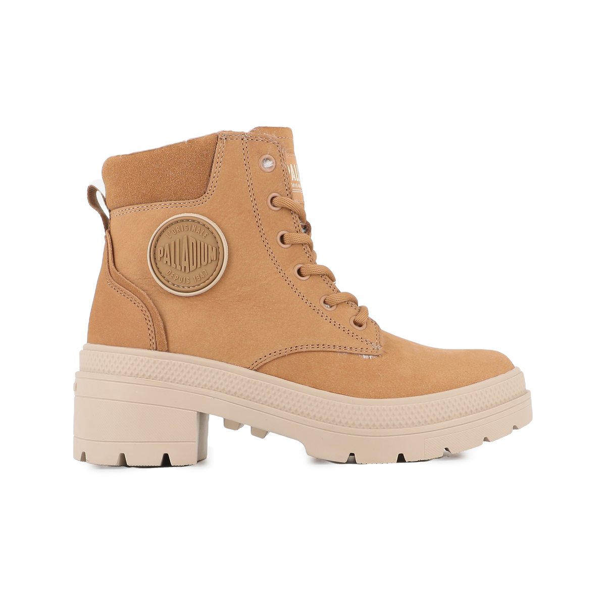 Boots en cuir PALLARISE NBK WL dear brown, PALLADIUM