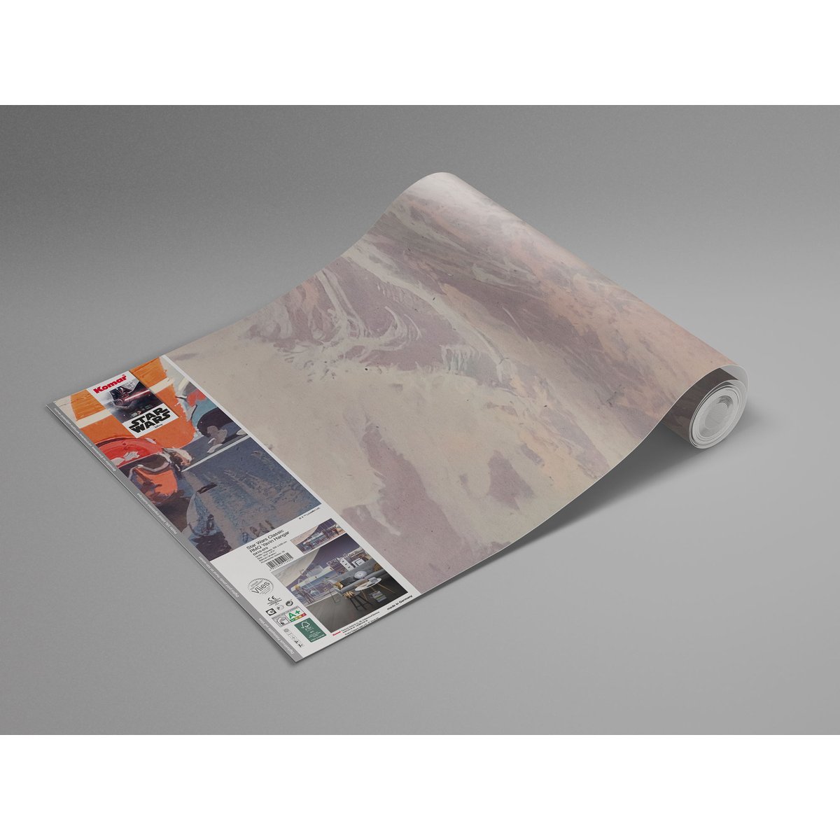 Papier peint Komar - Star Wars Classic RMQ Yavin Hangar - 500 x 250 cm bleu, HEXOA