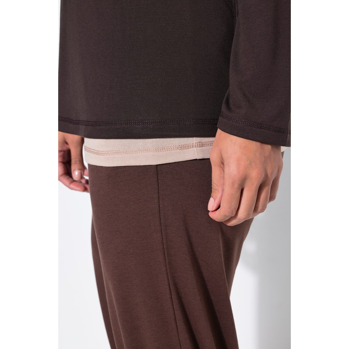 T-shirt de yoga acajou, ULLA POPKEN
