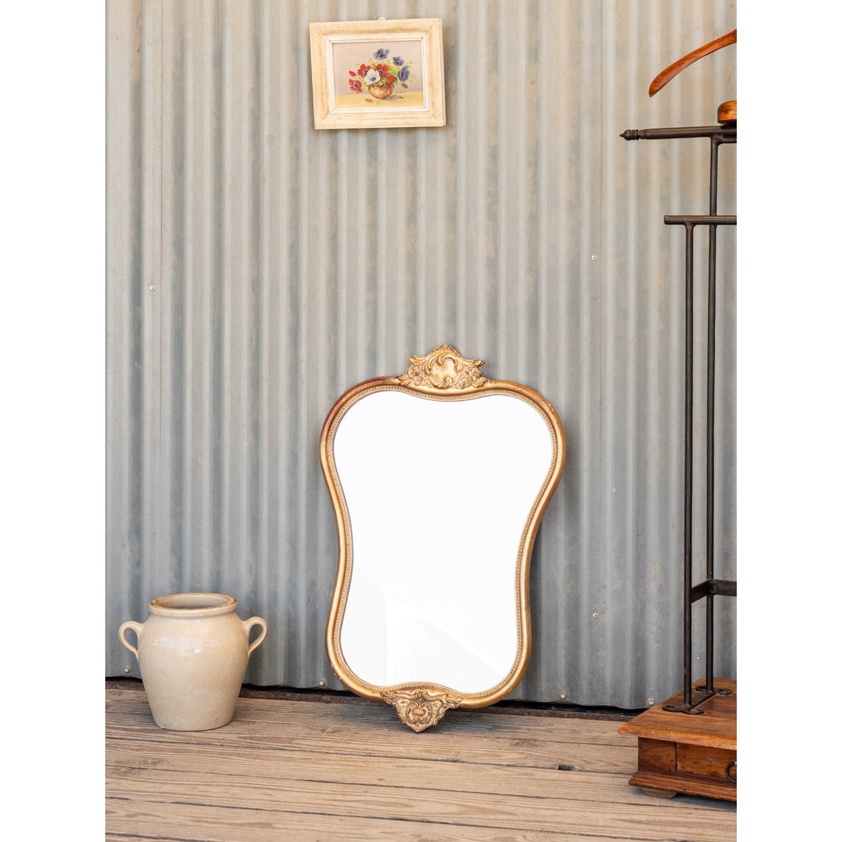 Miroir doré Georges N°1325 - Bon état doré, DEBONGOUT
