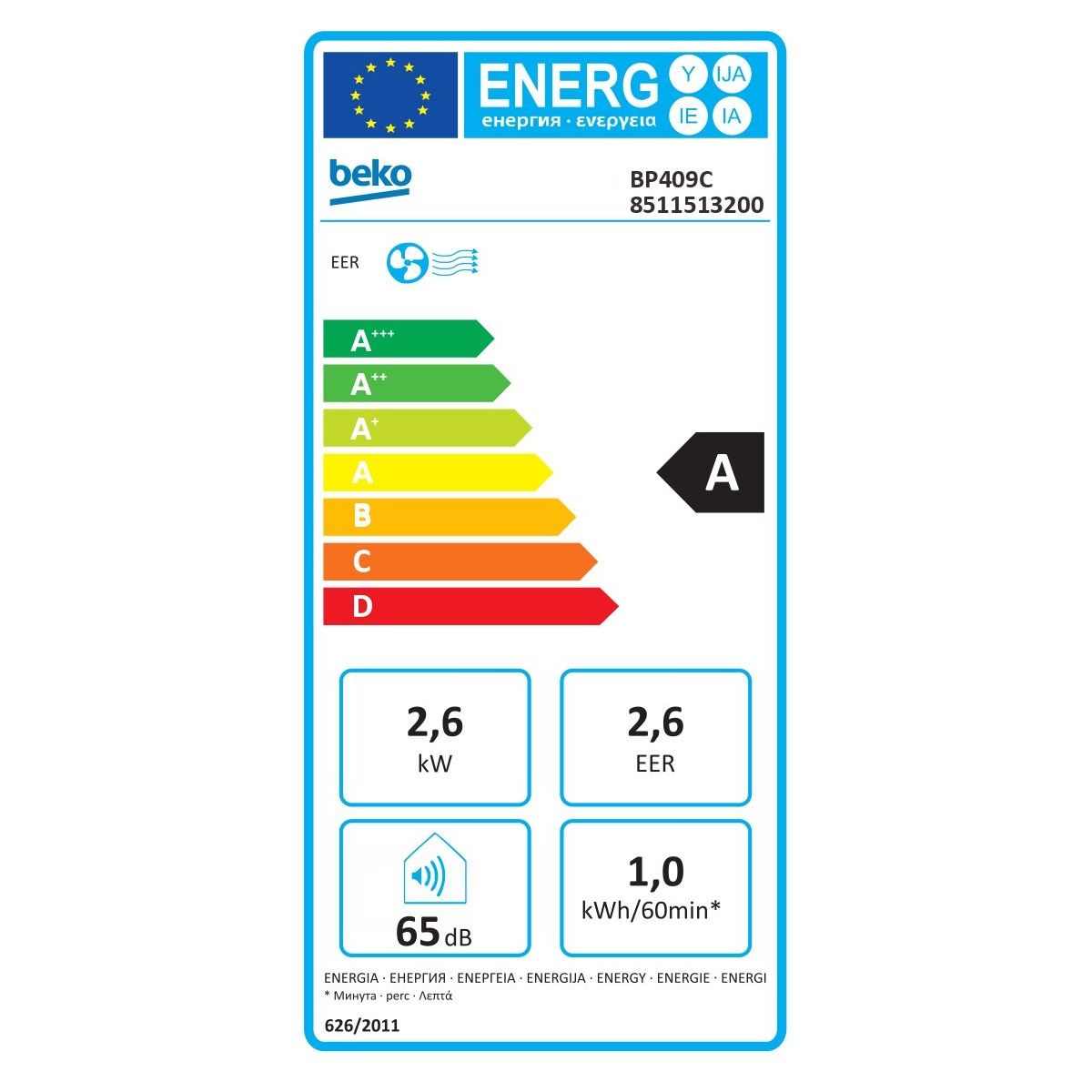 Climatiseur BP409C couleur unique, BEKO