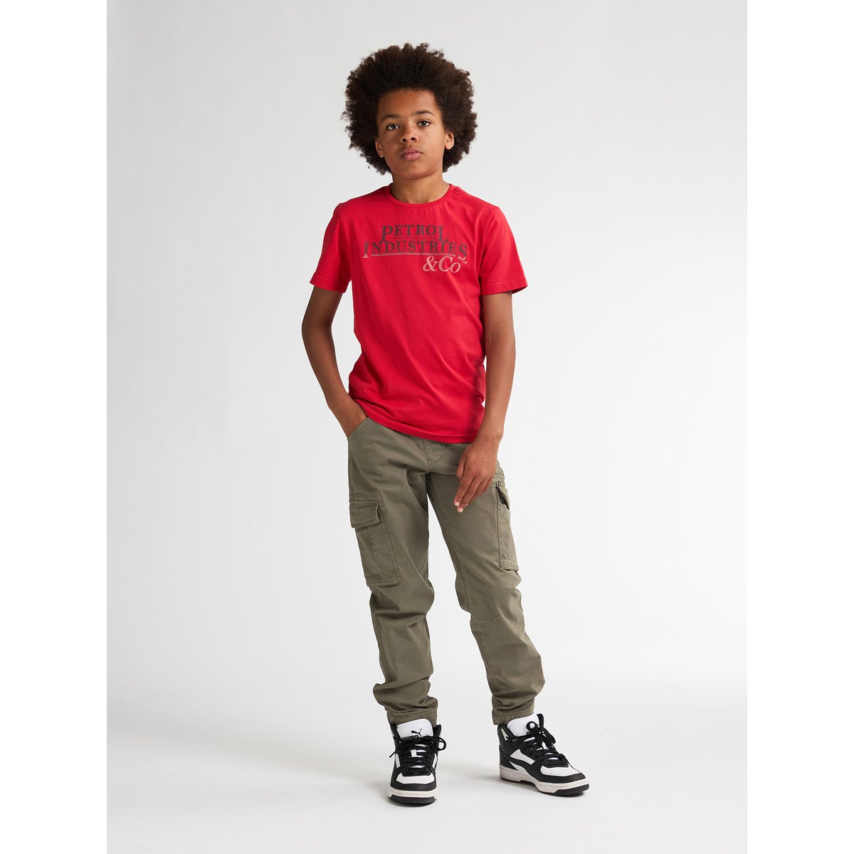 Pantalon cargo tapered snake vert mossy stone, PETROL INDUSTRIES