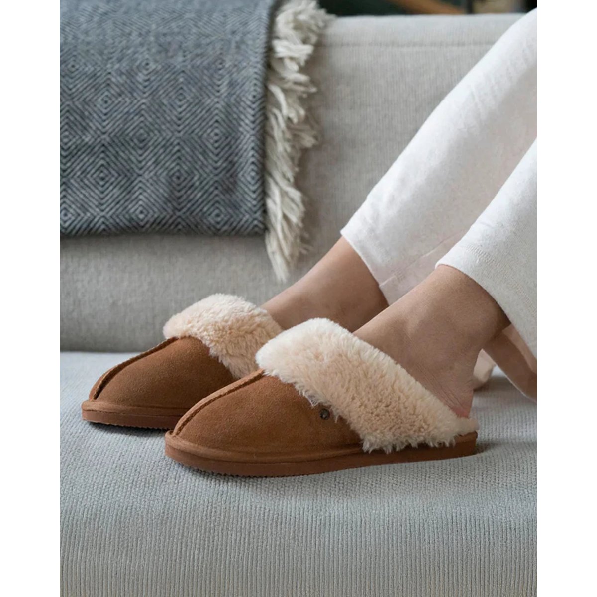 Chaussons mules camel, ISOTONER