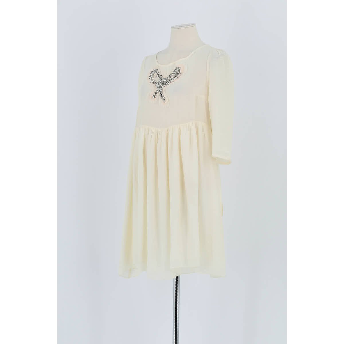 Robe - Bon État ecru, SANDRO