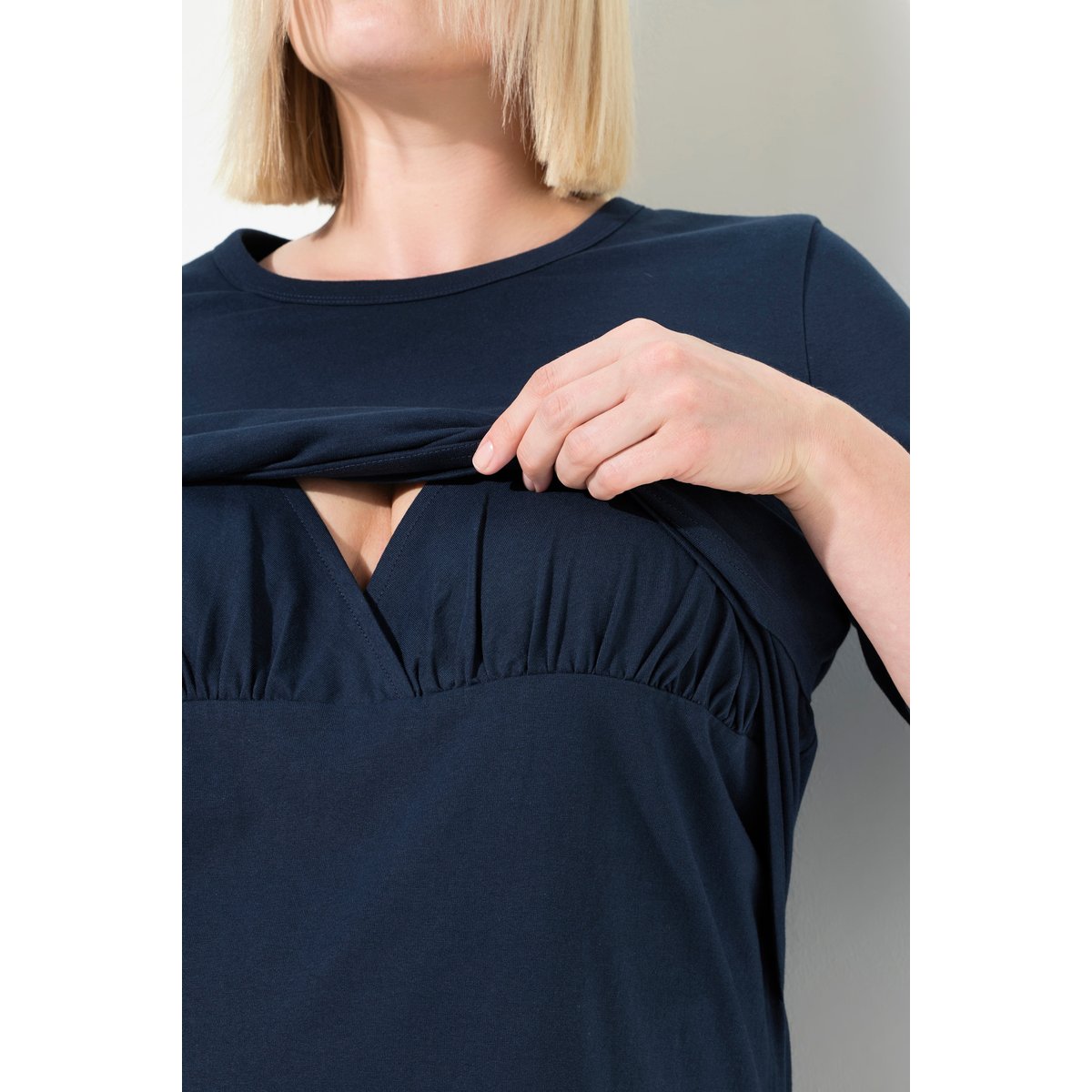 T-Shirt de maternité de grossesse marine, ULLA POPKEN