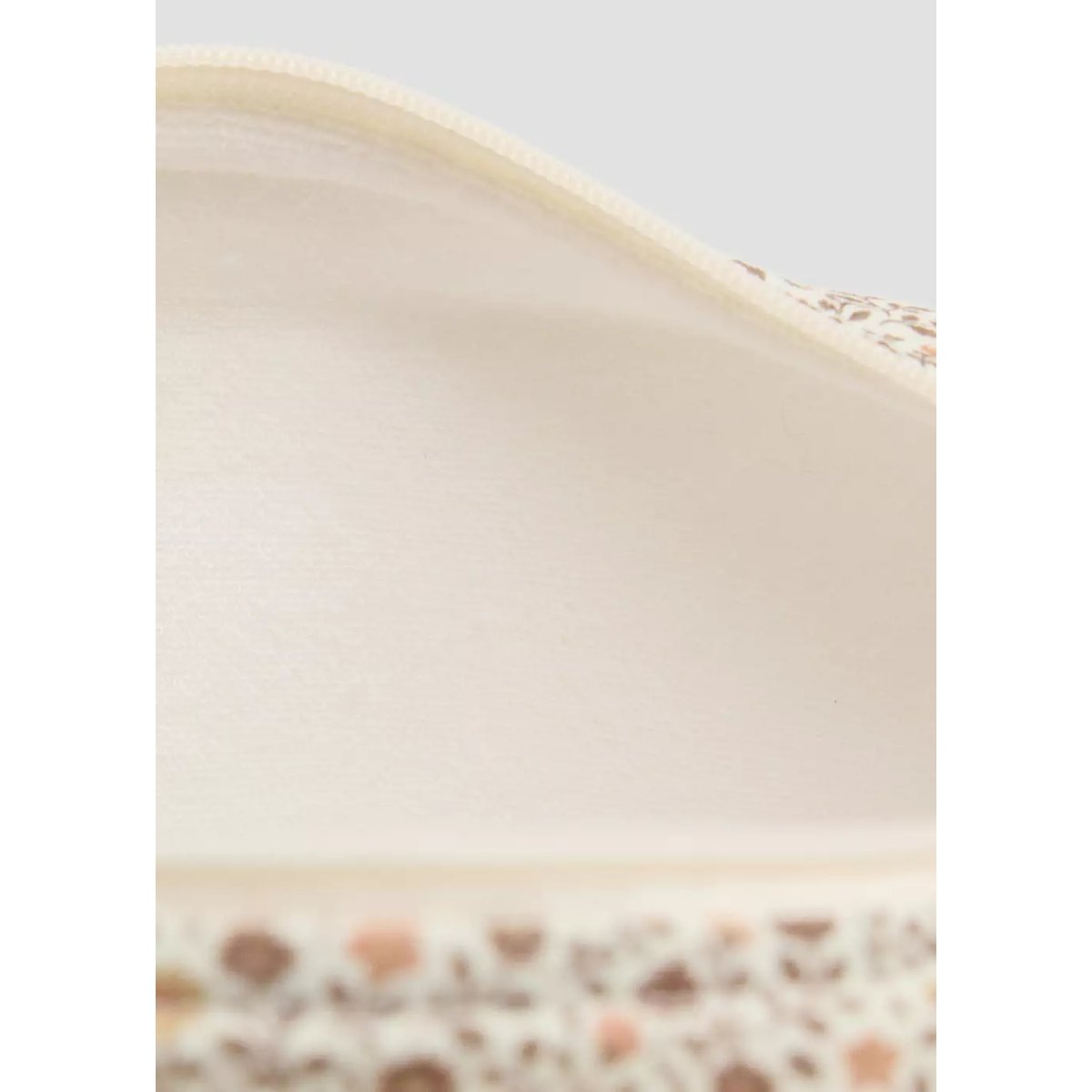 Sac cosmétique à fleurs blanc cassé, MANGO BABY